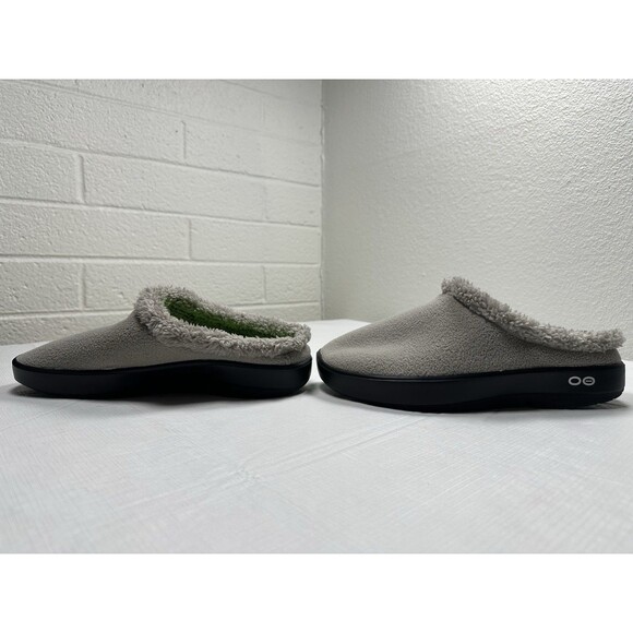 Men\'s OOFOS OOcoozie Recovery Vegan Sherpa Slip On Mule Slippers Size 11 Tawny main image 7